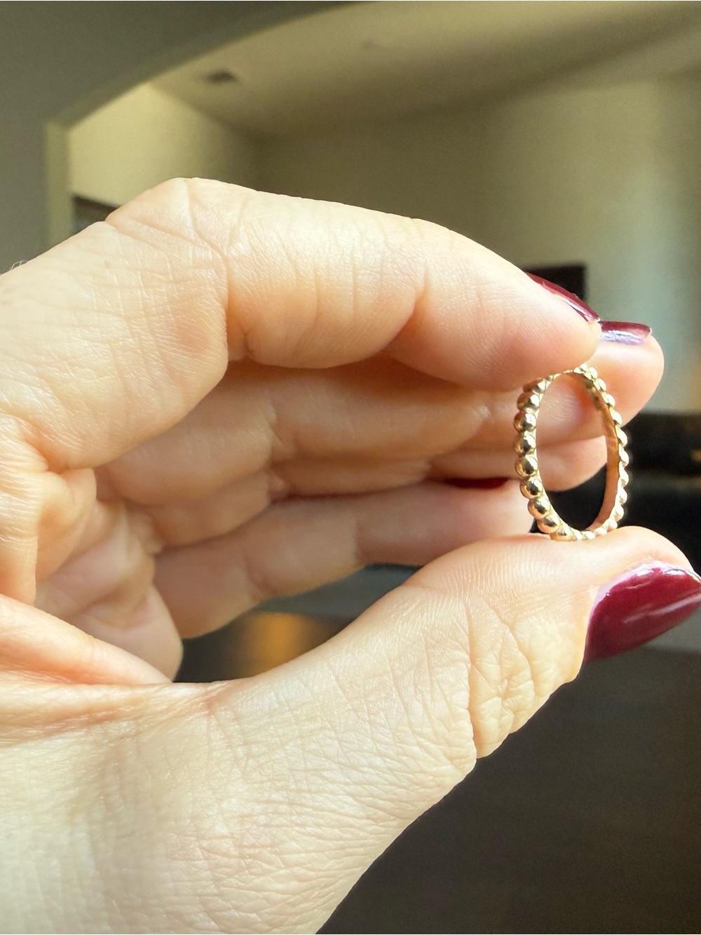 James Avery Gold Beaded Stacking Ring